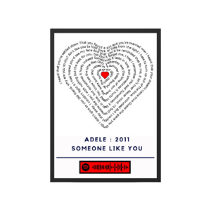 Portrait Framed Art Print Adele - Someone Like You