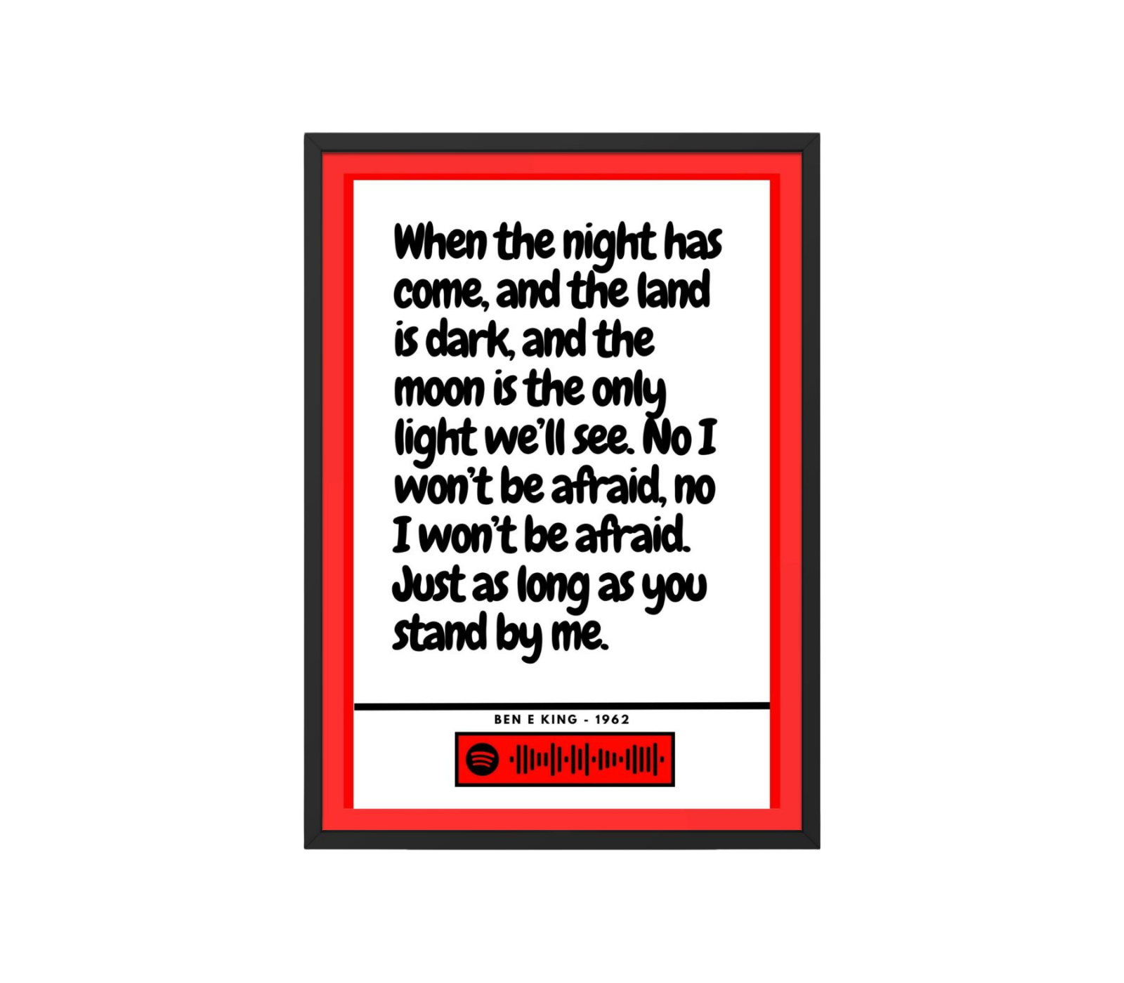 Portrait Framed Art Print Ben E. King - Stand By Me