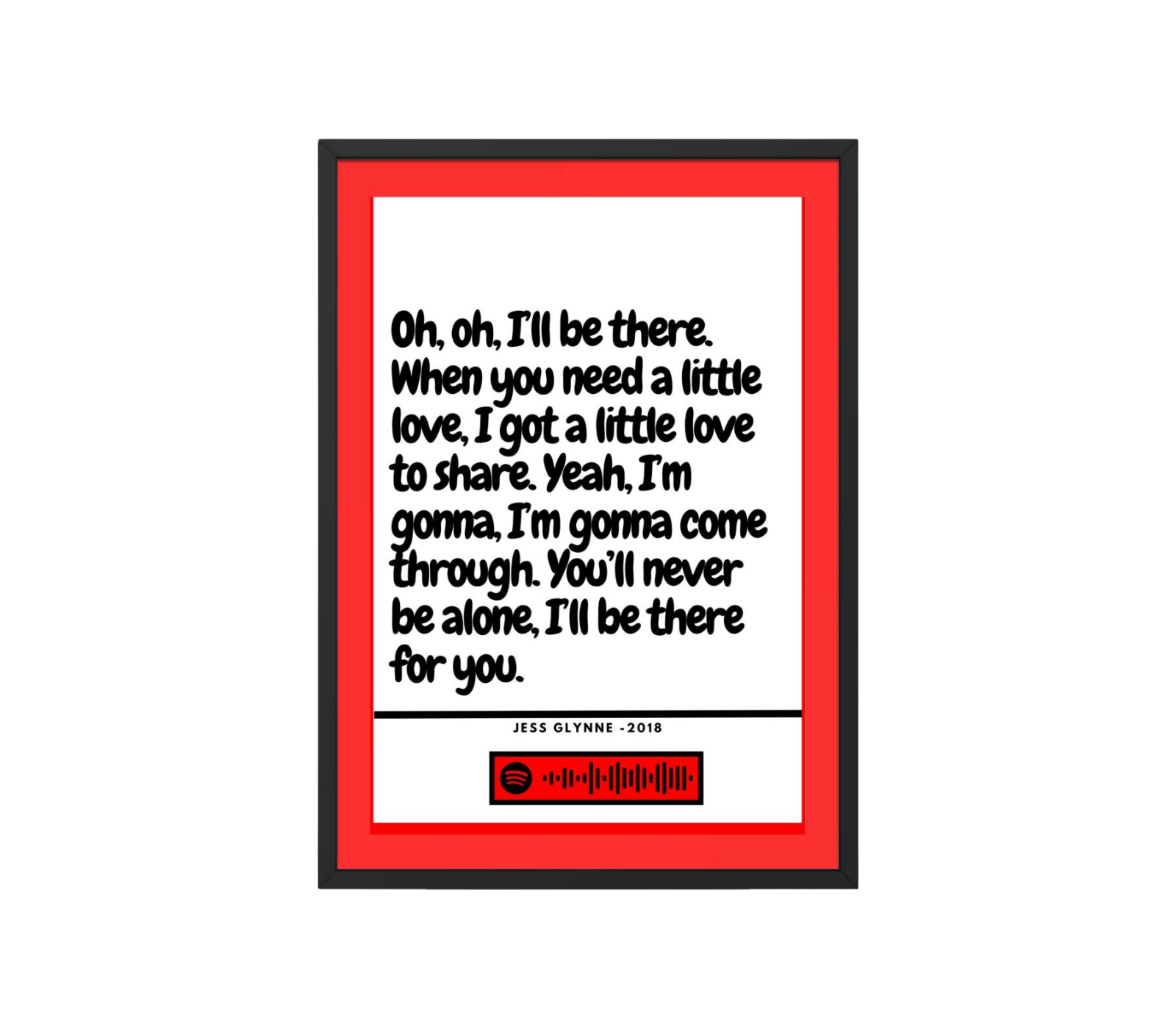 Portrait Framed Art Print Jess Glynne - I'll Be There