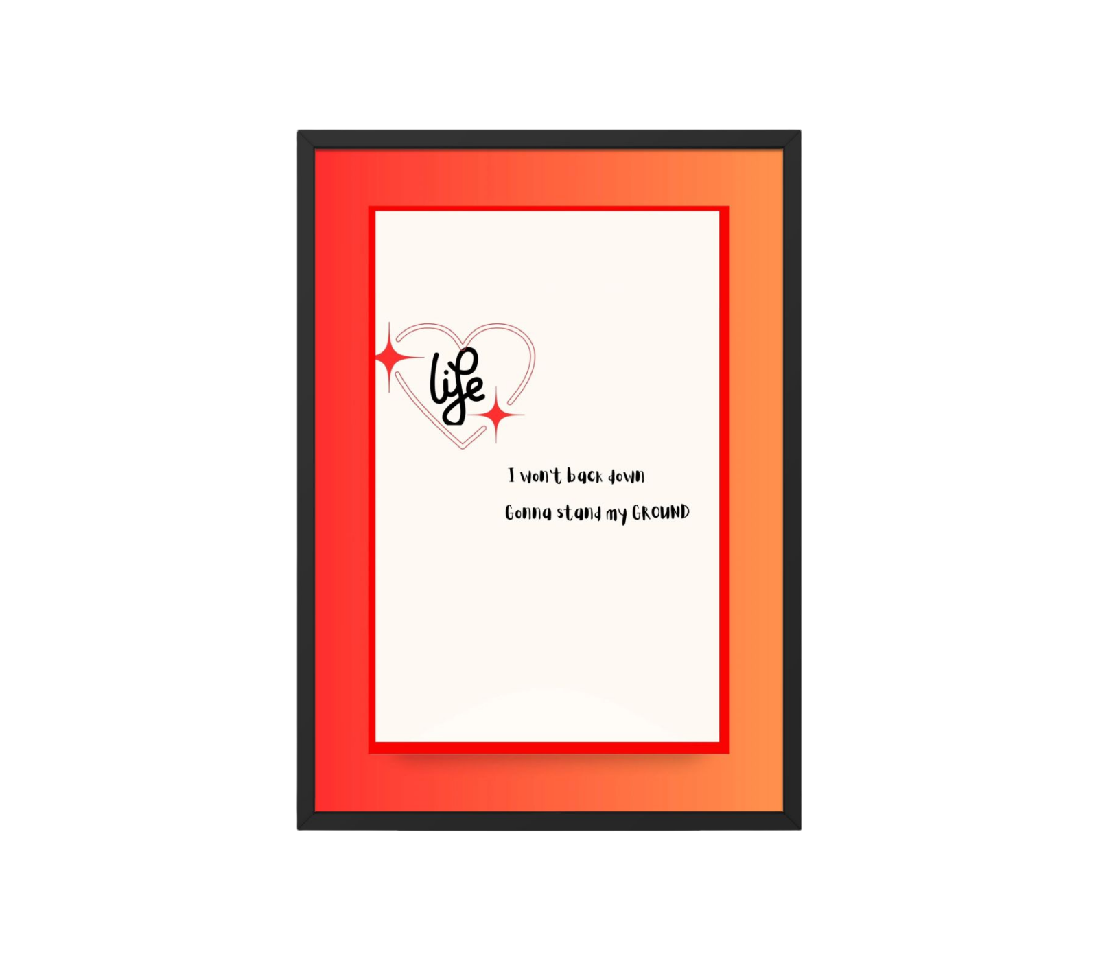 Portrait Framed Art Print Tom Petty - Won't Back Down